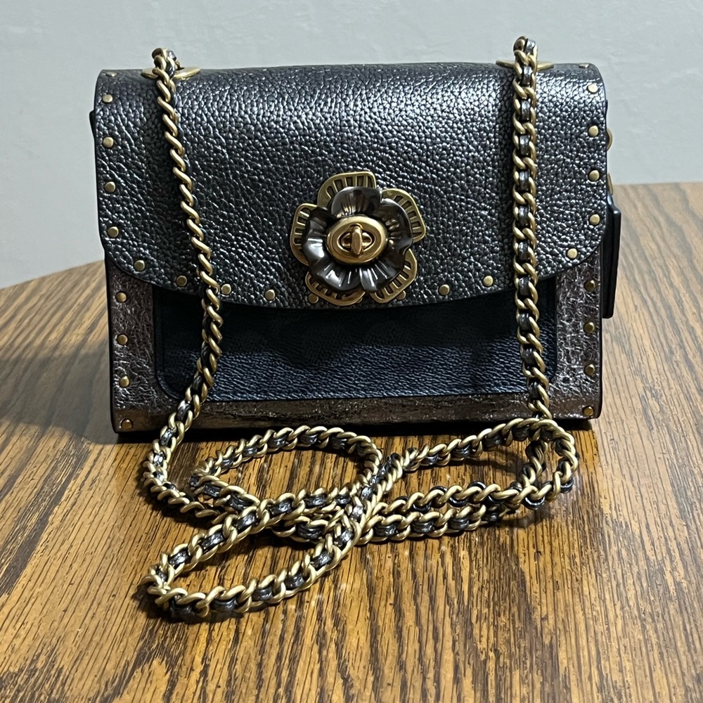 Coach Leather Mini  Shoulder Purse